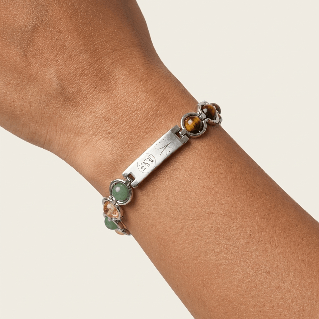 Pyrite Zibu Symbol Dhanyog Bracelet - GOOD HABITSS