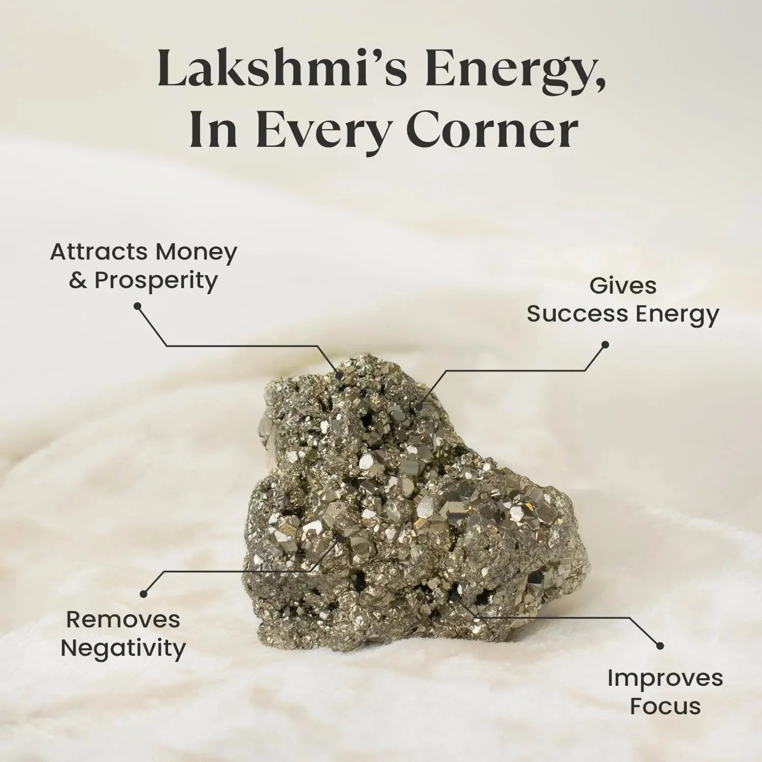 Raw Pyrite Stone Original | 100% Natural Pyrite Stone for Wealth & Prosperity (75 - 100 gram) - GOOD HABITSS