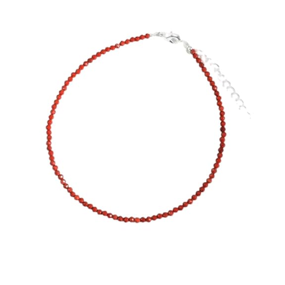 Red Jasper Anklet - GOOD HABITSS