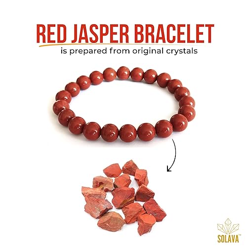 Red jasper Bracelet (8 MM) - GOOD HABITSS