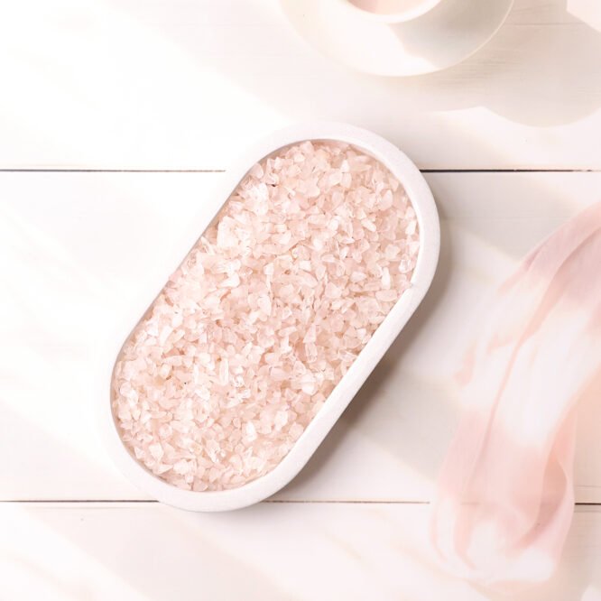 Rose Quartz Chips Stone - GOOD HABITSS