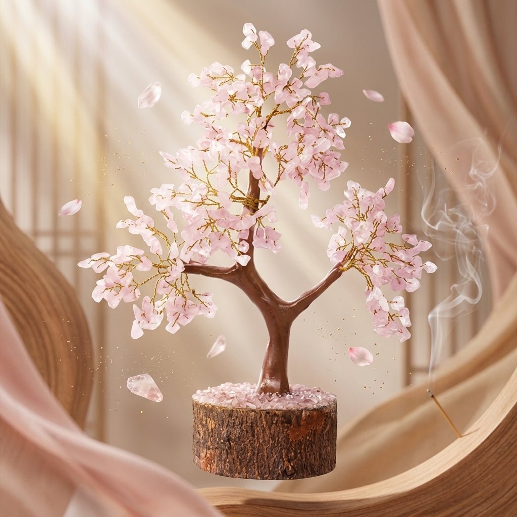 Rose Quartz Crystal Tree – 300 Beads - GOOD HABITSS
