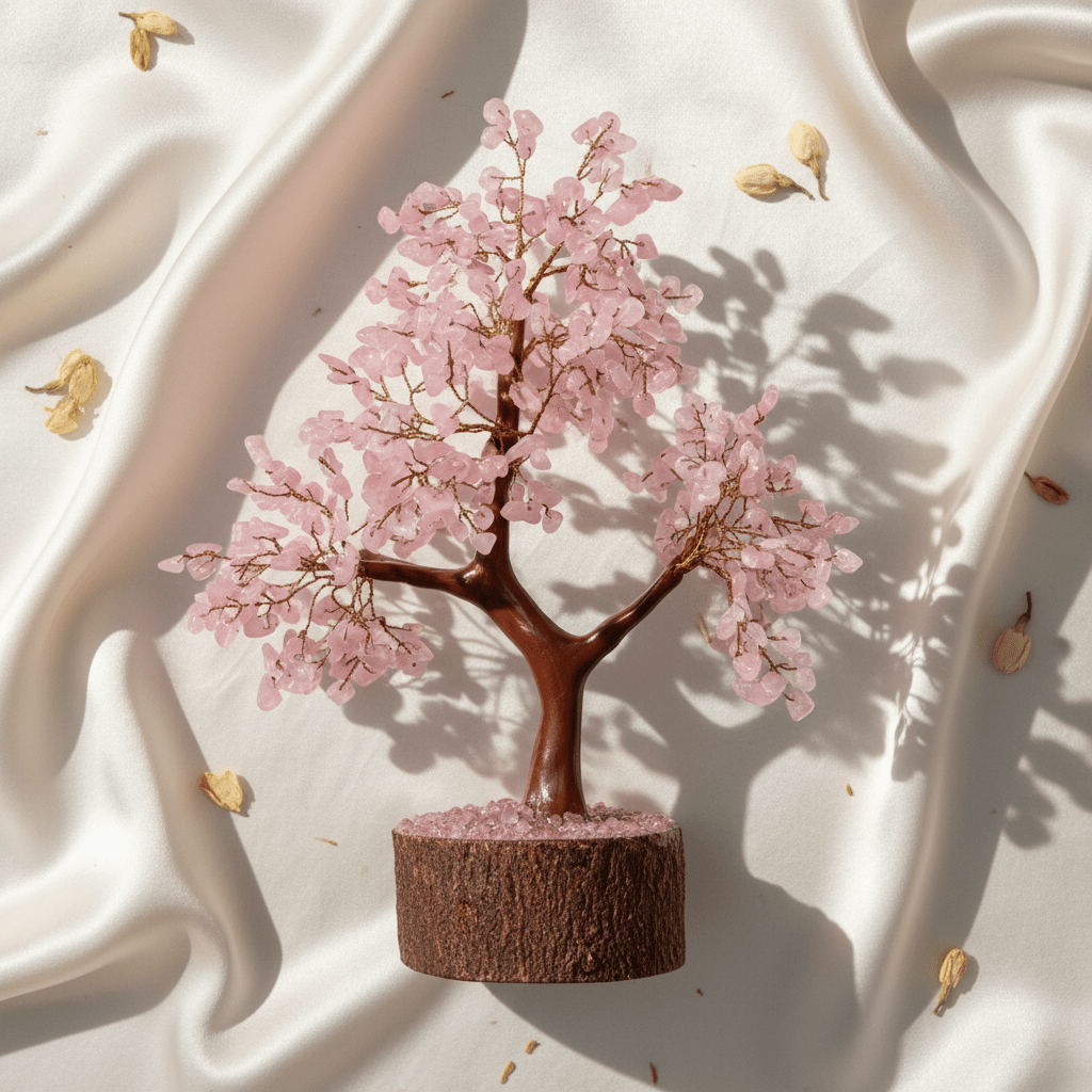 Rose Quartz Crystal Tree – 300 Beads - GOOD HABITSS