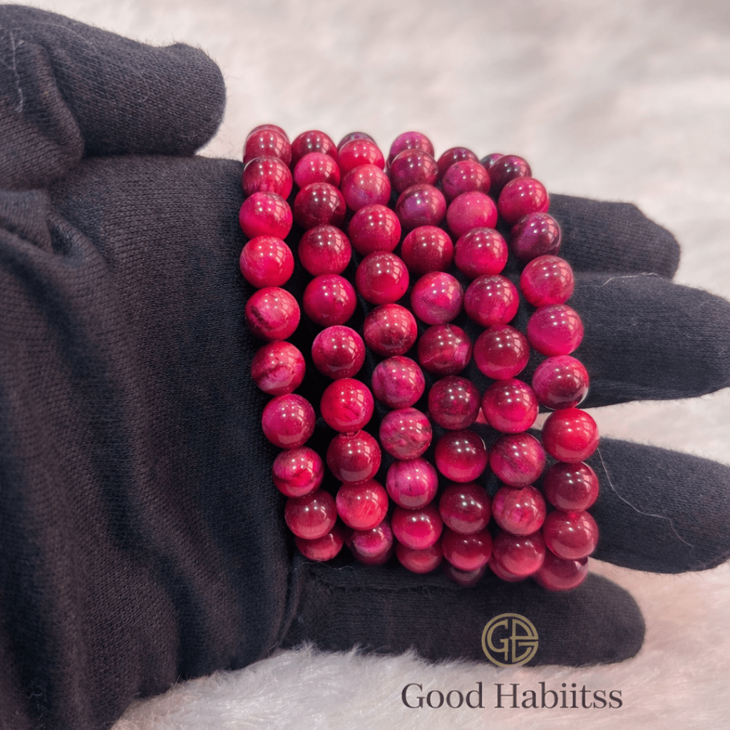 Rose Tiger Eye Bracelet - GOOD HABITSS