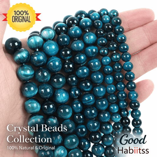 Royal Blue Tiger Eye String - GOOD HABITSS