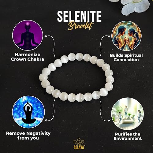 Selenite Bracelet (8 MM) - GOOD HABITSS