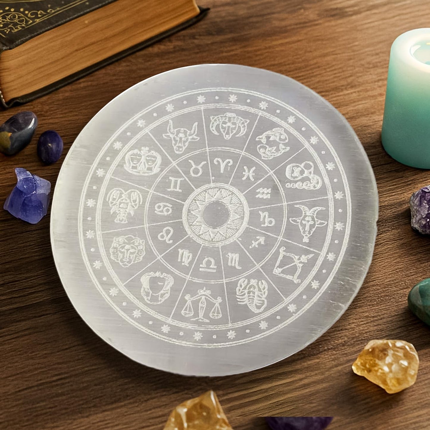 Selenite Charging Plate for Crystals - GOOD HABITSS