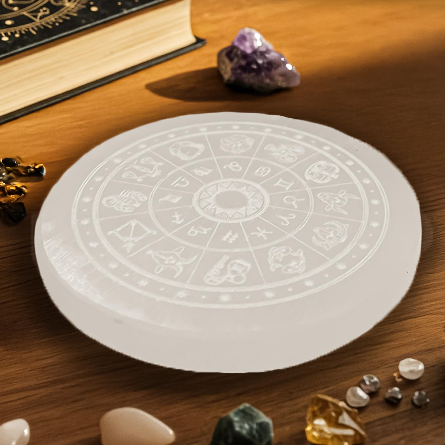 Selenite Charging Plate for Crystals - GOOD HABITSS