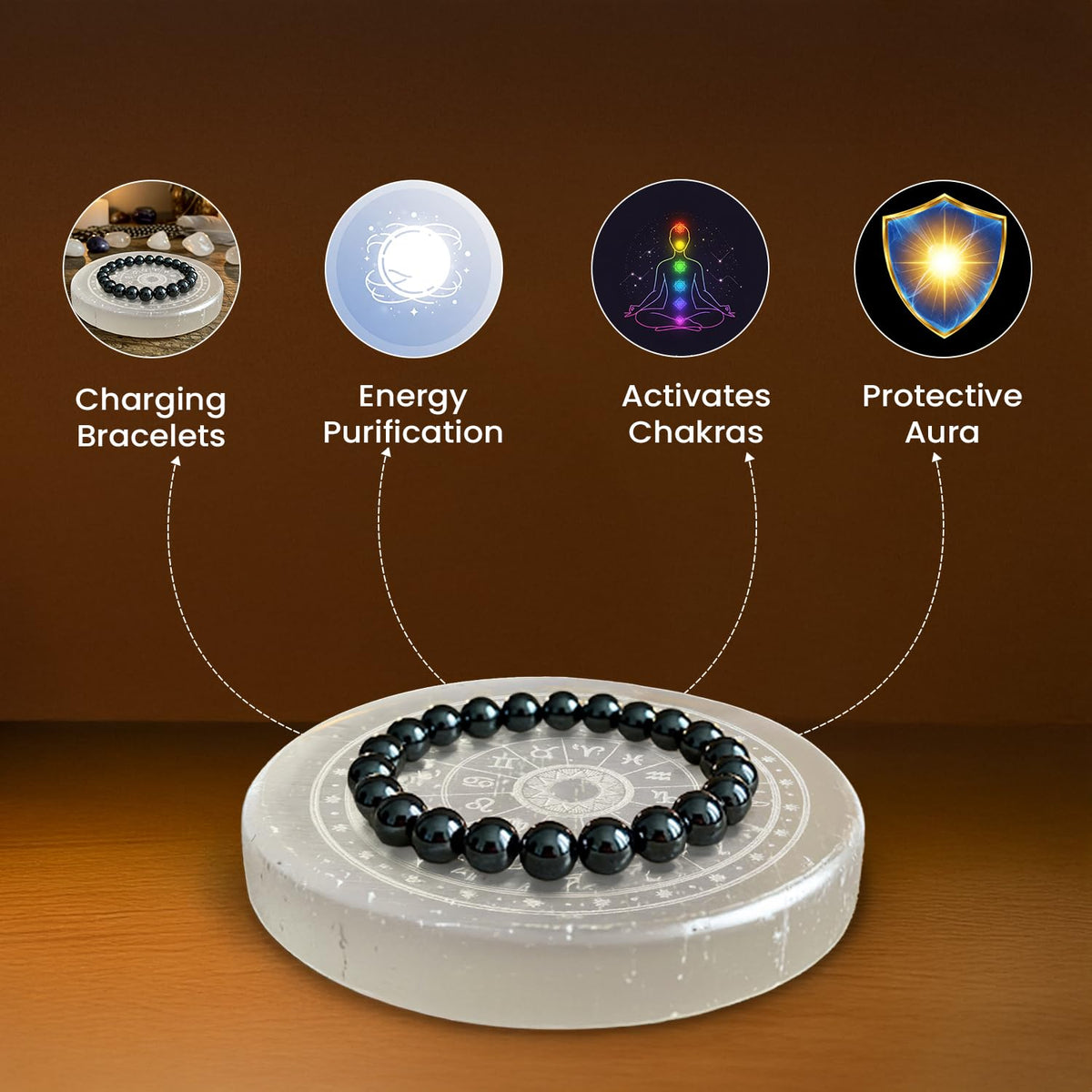Selenite Charging Plate for Crystals - GOOD HABITSS