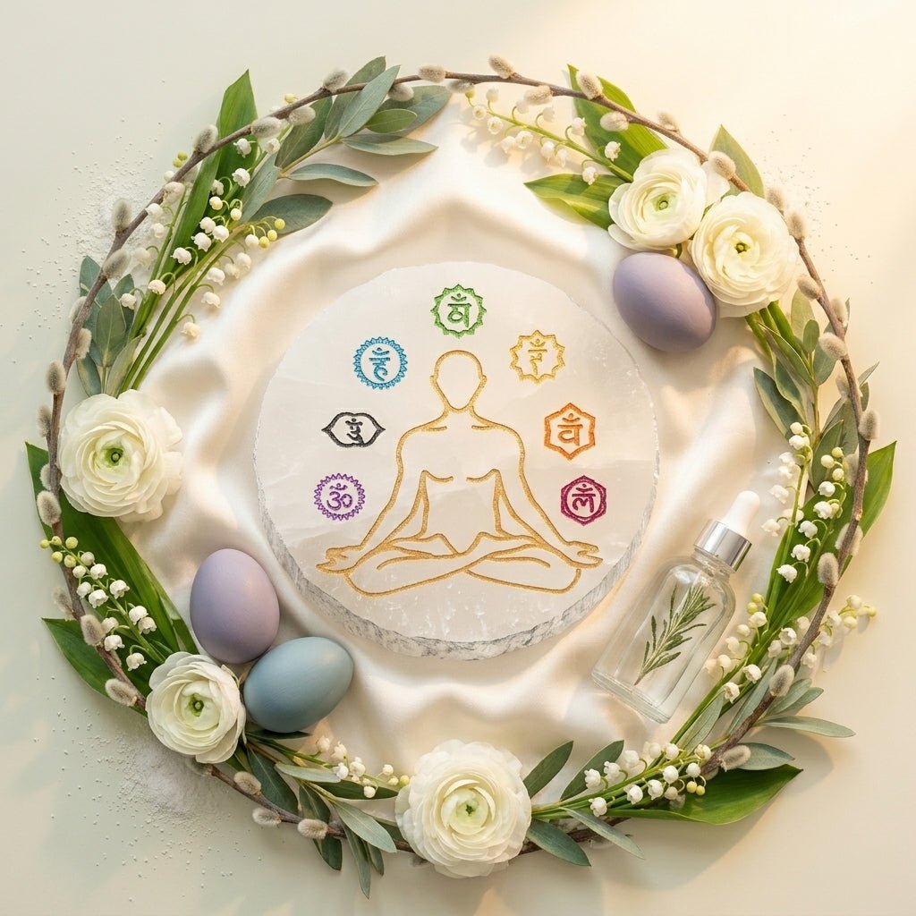 Selenite Om Charging Plate - GOOD HABITSS