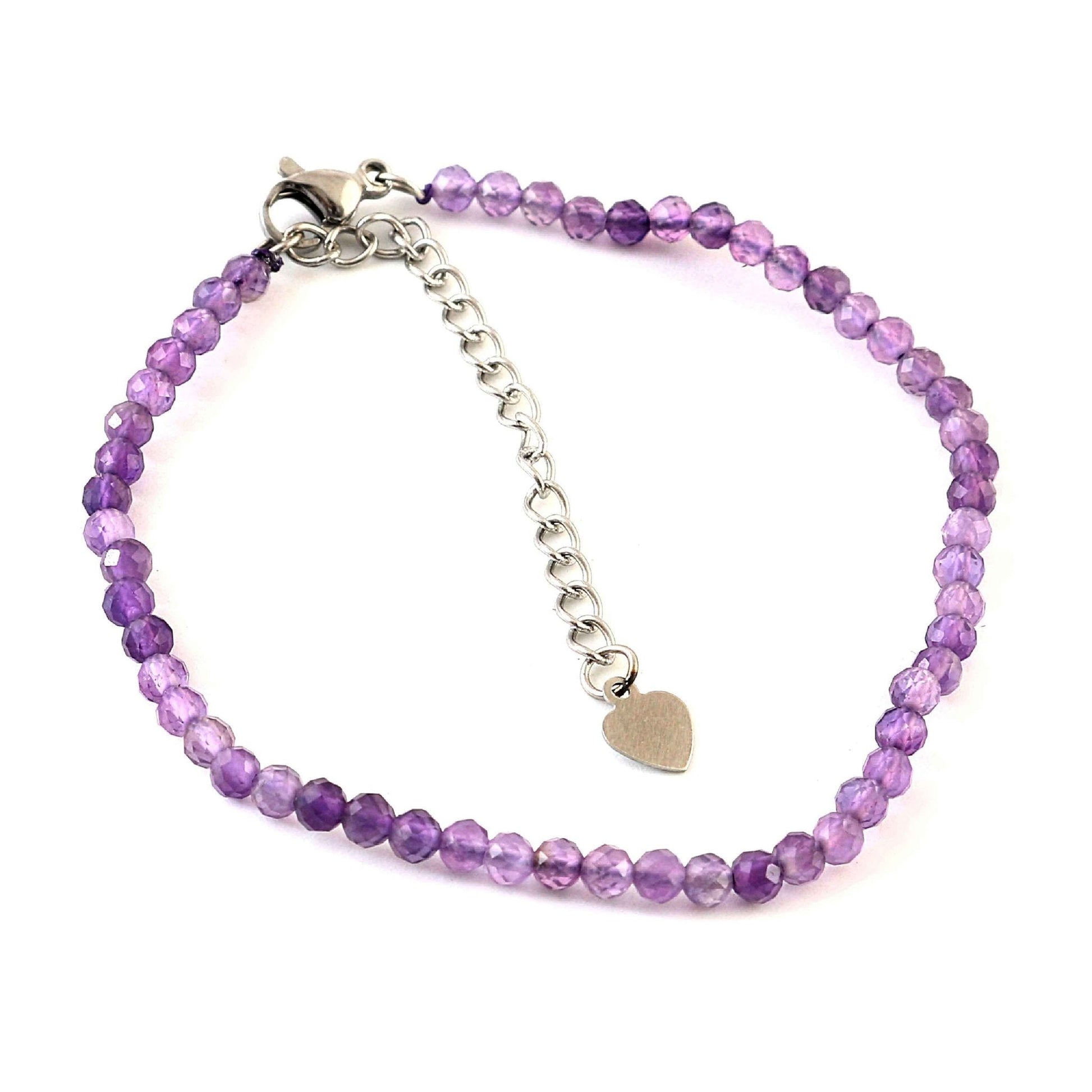 Set of 6 Natural Small Beads Stone (Bracelets) – 3 mm Faceted Crystal Beads (Amethyst, Rose Quartz, Pyrite, Lapis, Green Aventurine & Multi Tourmaline) - GOOD HABITSS