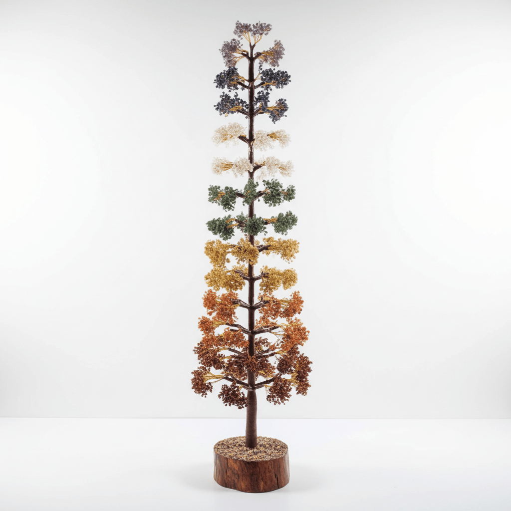 Seven Chakra Crystal Tree – 10,000 Beads - GOOD HABITSS