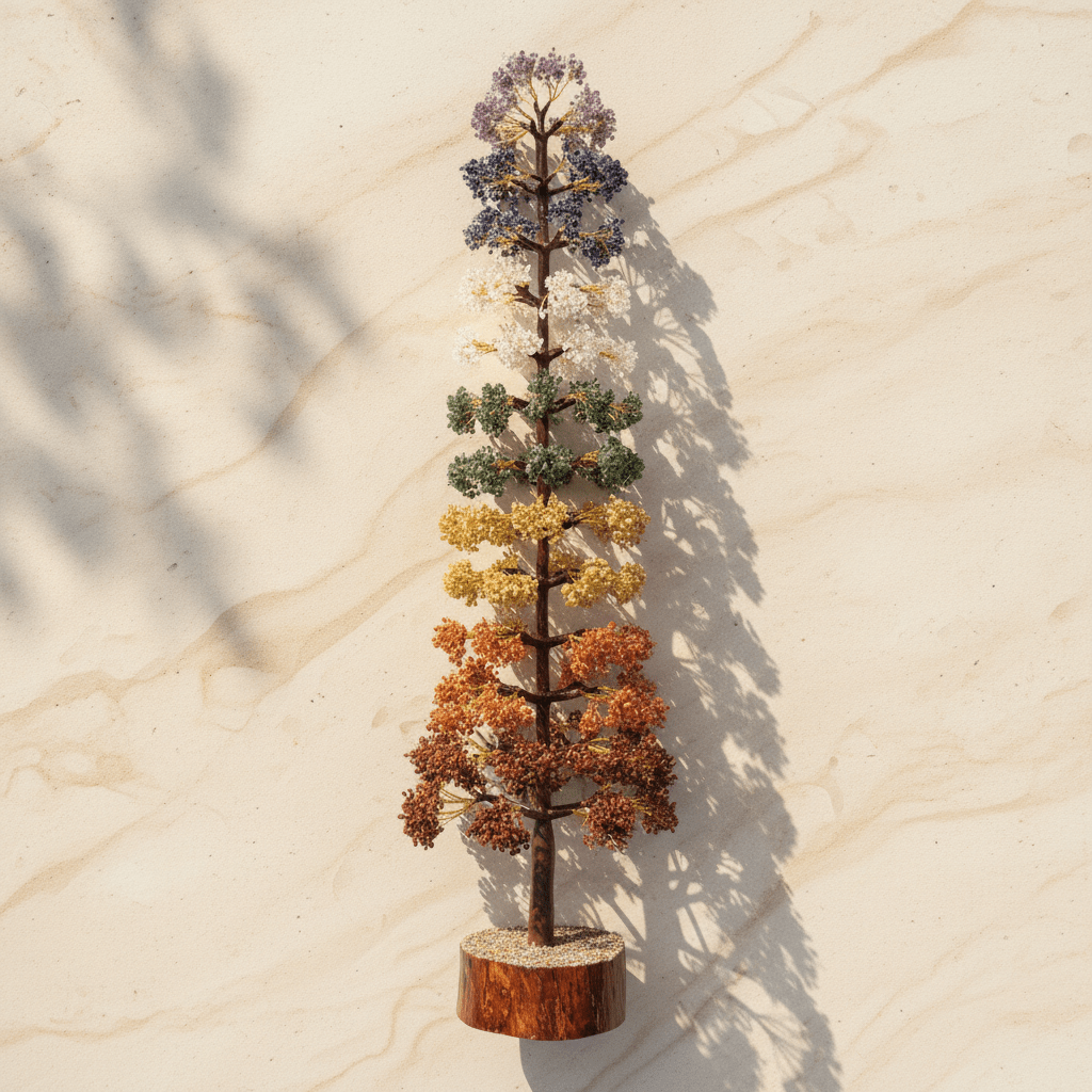 Seven Chakra Crystal Tree – 10,000 Beads - GOOD HABITSS