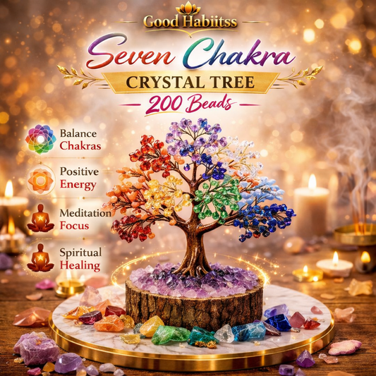 Seven Chakra Crystal Tree – 200 Beads - GOOD HABITSS