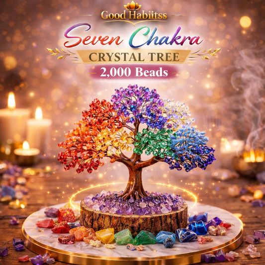 Seven Chakra Crystal Tree – 2000 Beads - GOOD HABITSS