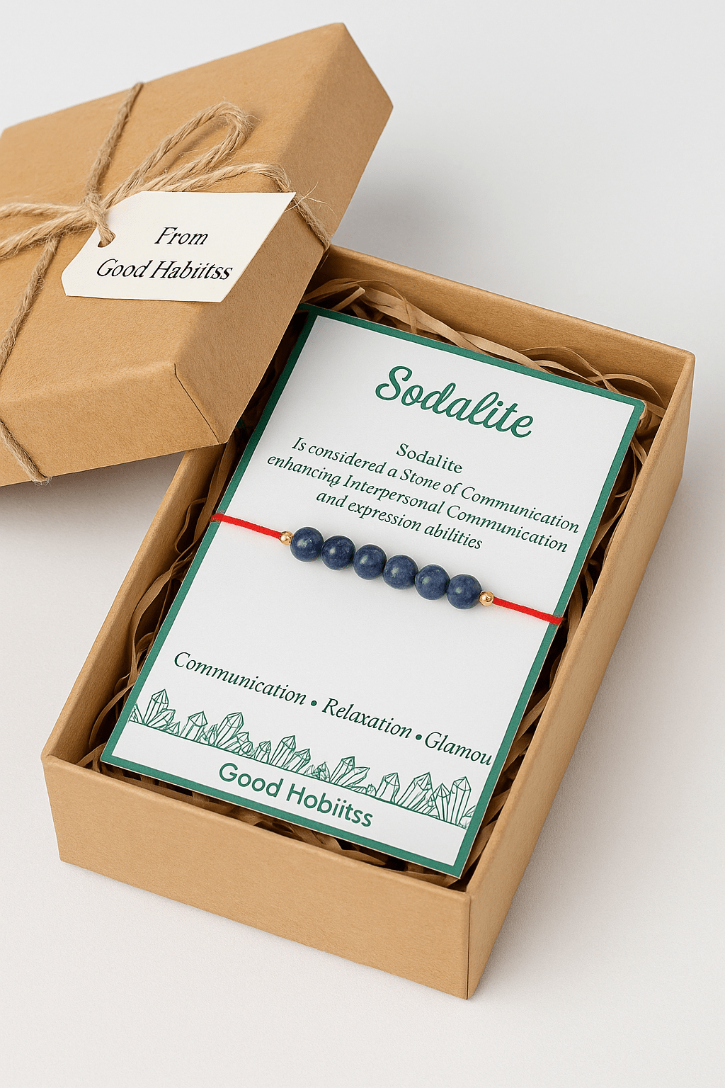 Sodalite Healing Rakhi - GOOD HABITSS