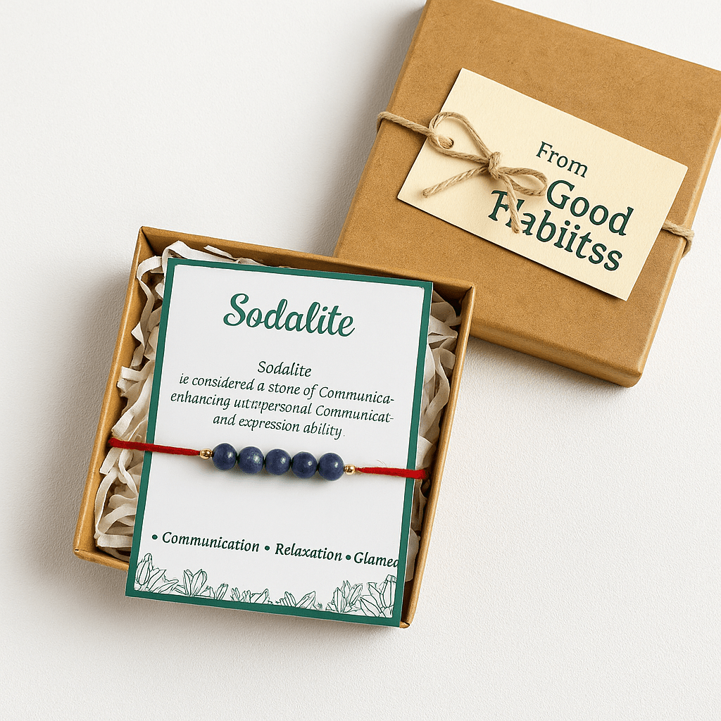 Sodalite Healing Rakhi - GOOD HABITSS