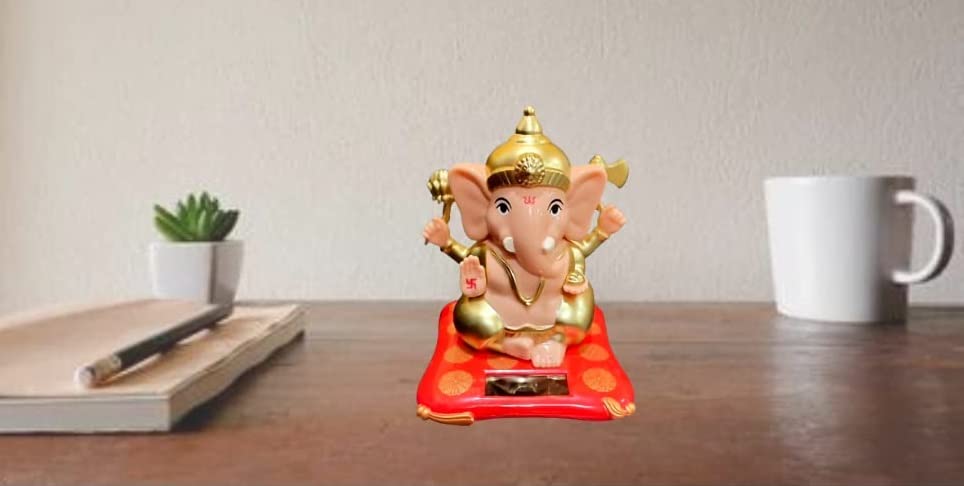 Solar Powered Lord Ganesh ji Moving Hand - GOOD HABITSS