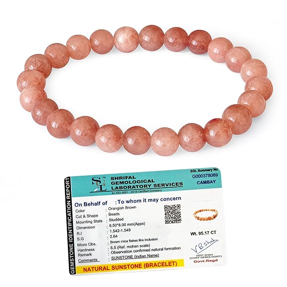 Sunstone Healing Bracelet (8 MM) - GOOD HABITSS