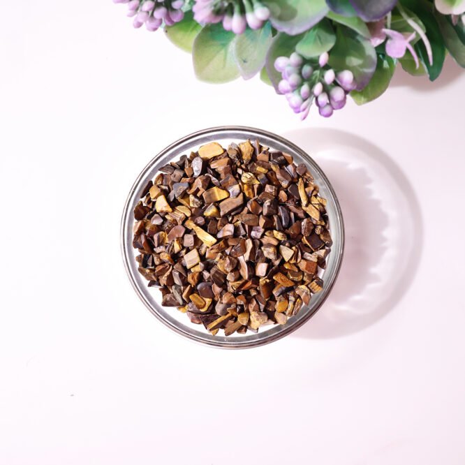 Tiger Eye Chips Stone - GOOD HABITSS