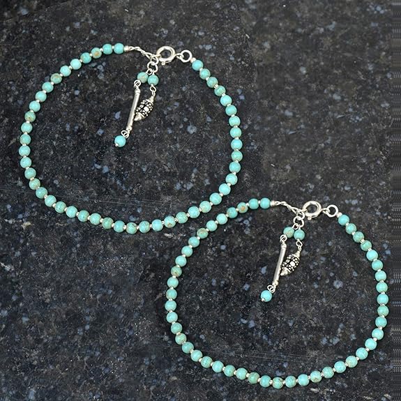 Turquoise Anklet - GOOD HABITSS