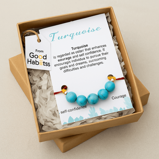 Turquoise Healing Rakhi - GOOD HABITSS